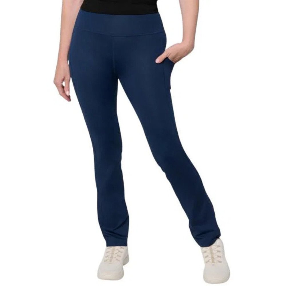 Copper Life Women's Lower Back Support Yoga Leggings Navy - Regular